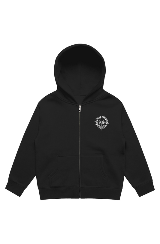 No Saints Kids Zipped Hood