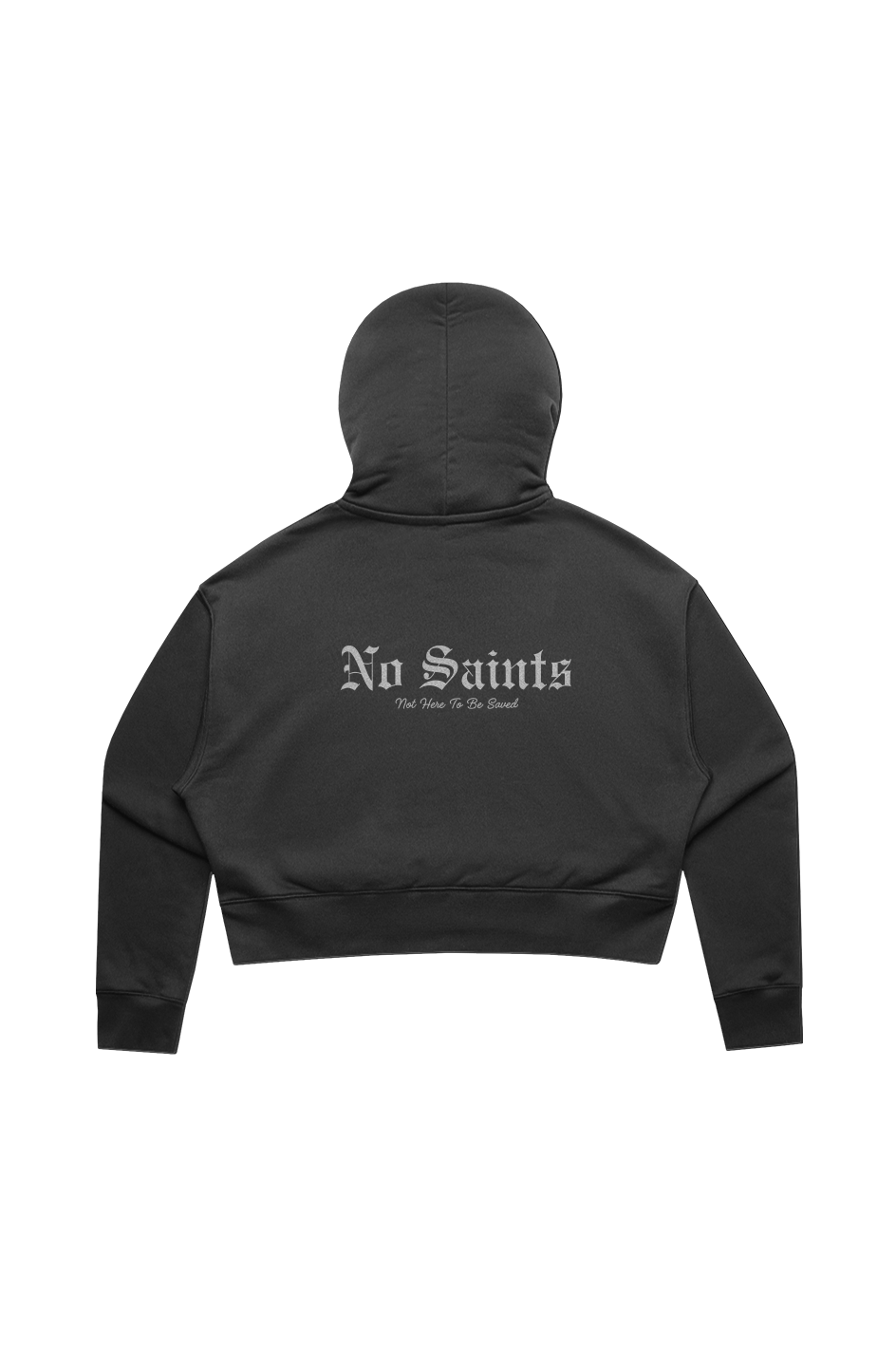 No Saints Cropped Hoodie