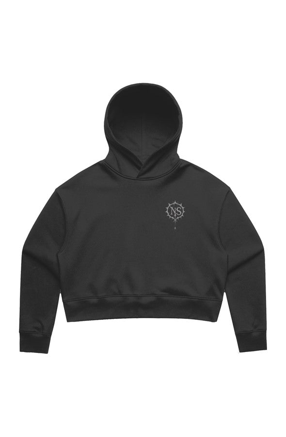 No Saints quot WEB BOUND quot Cropped Hoodie
