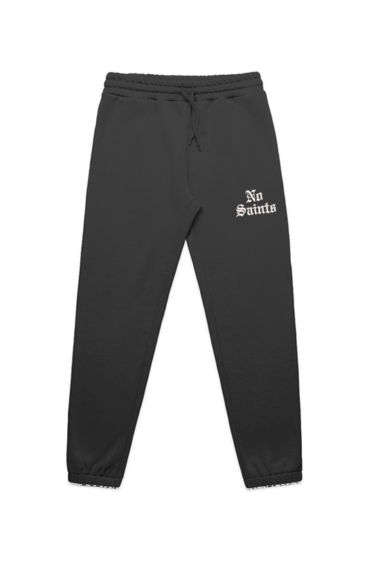 No Saints Embroidered Cuffed Track Pants