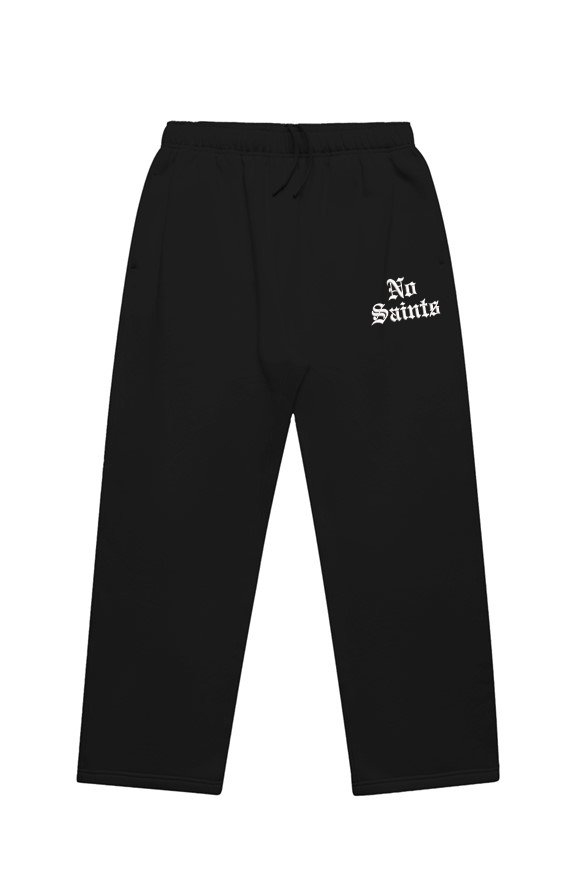 No Saints Cuff-less Embroidered Track Pants