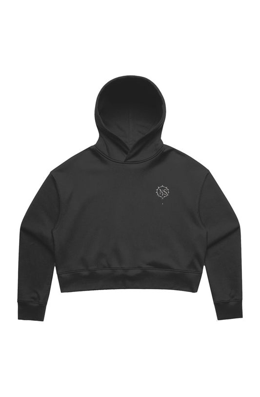 No Saints "WEB-BOUND"Cropped Hoodie